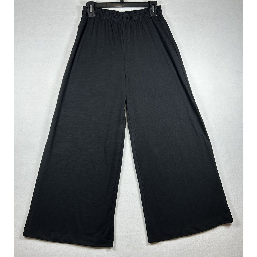NWT Z SUPPLY Scout Black Textured Slub Wide Leg Pants Size Small